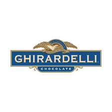 Ghirardelli chocolate logo with a golden eagle above the brand name