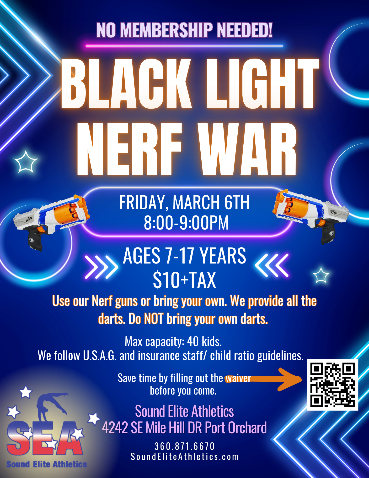 Black Light Nerf War