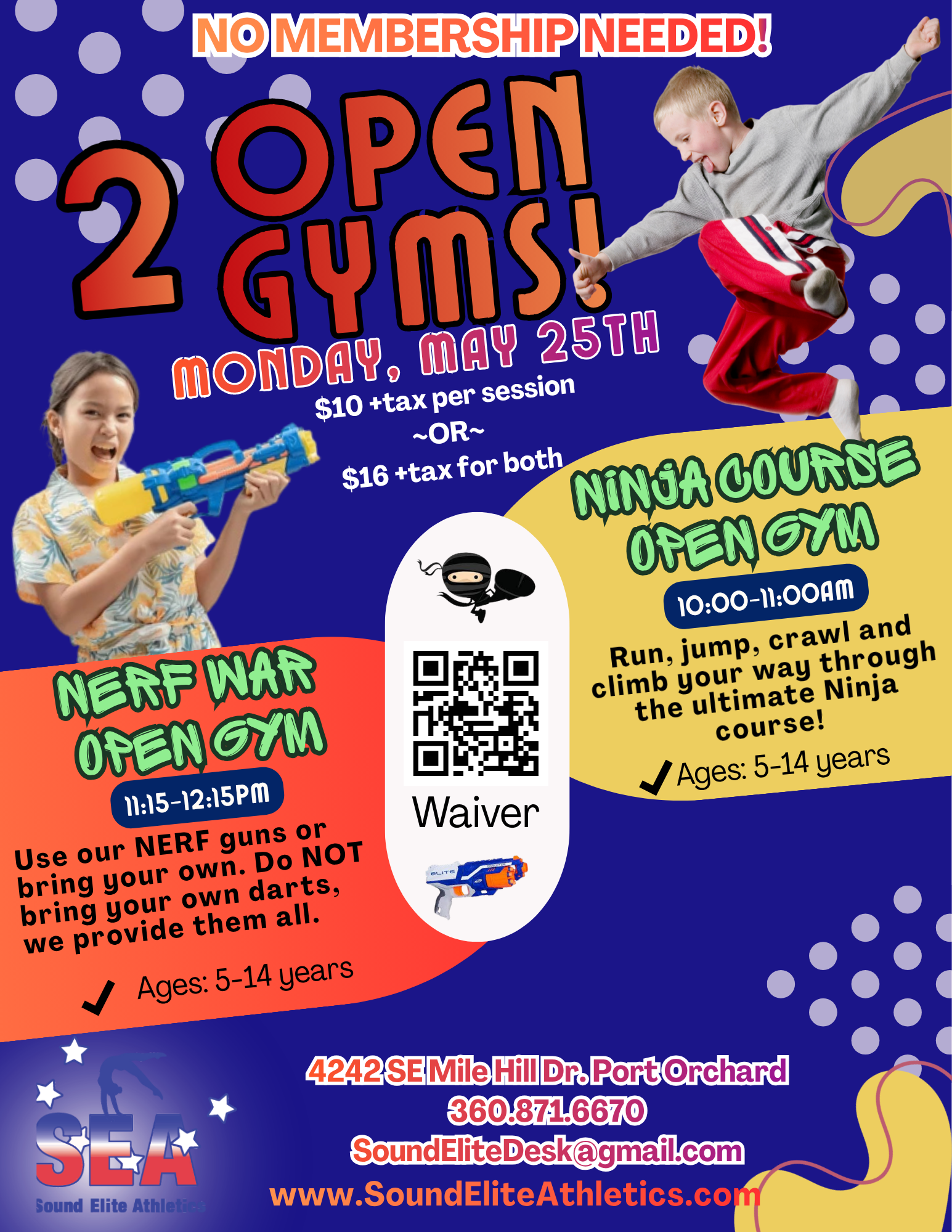 Nerf War Open Gym