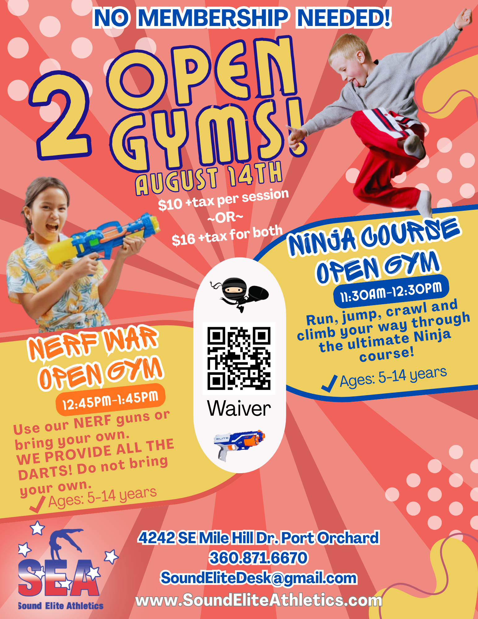 Nerf War Open Gym