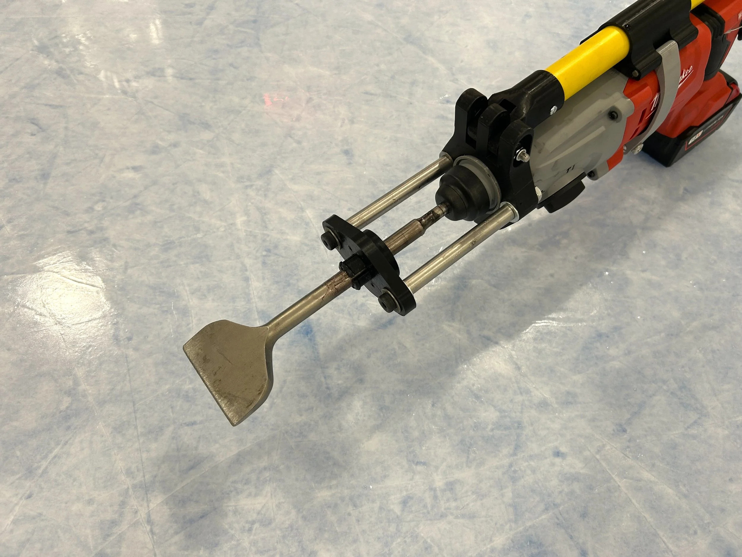 hammer drill, ice arena maintenance