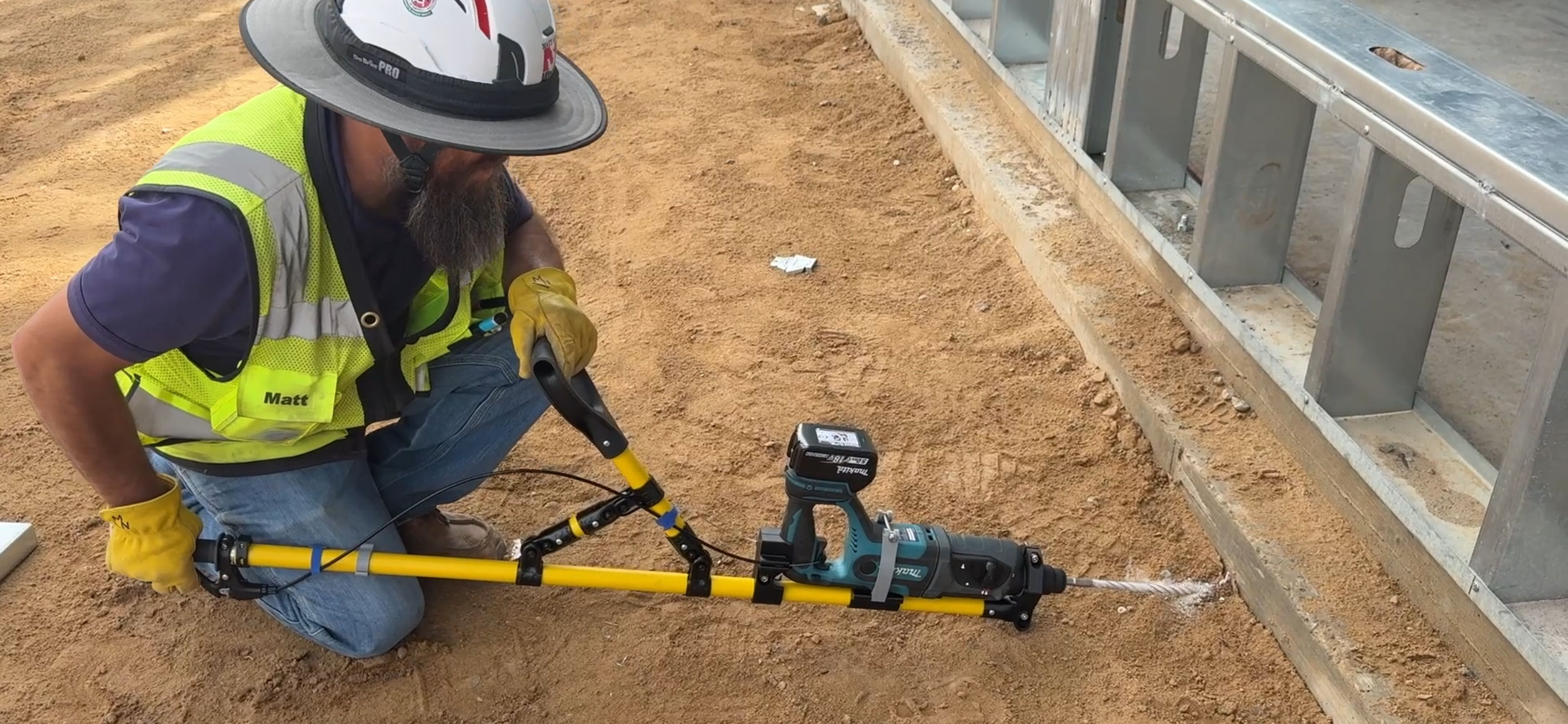 Horizontal Stem Wall Drilling Rotary Hammer Drill