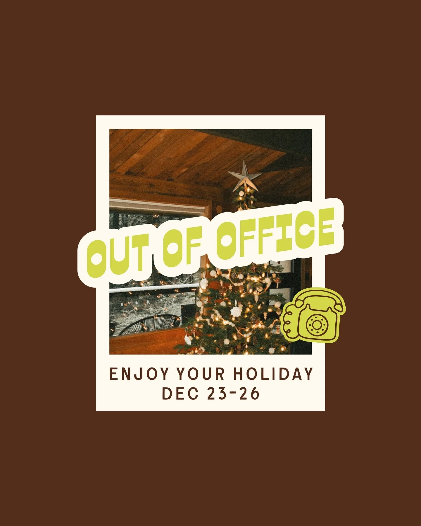 Out of Office this week as I am taking some time to spend the holidays with family and relax before the new year! Enjoy the last bit of 2025! ✨