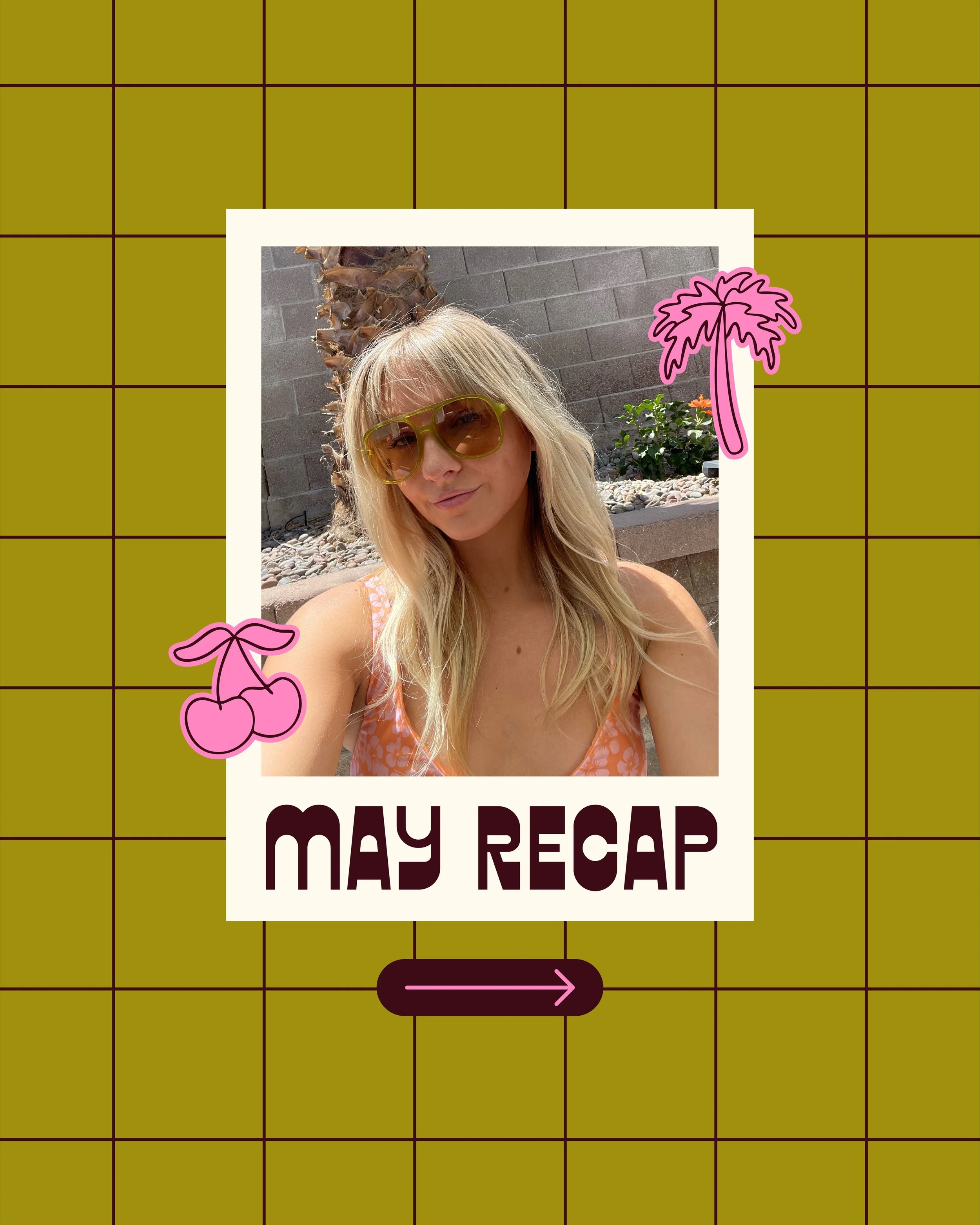 🍒MAY RECAP🍒

May was wonderful to me! I wrapped up some amazing client brands, made some passion projects, and started working with a few new clients! 💫 I also started my very first video content series, which has pushed me way out of my comfort z