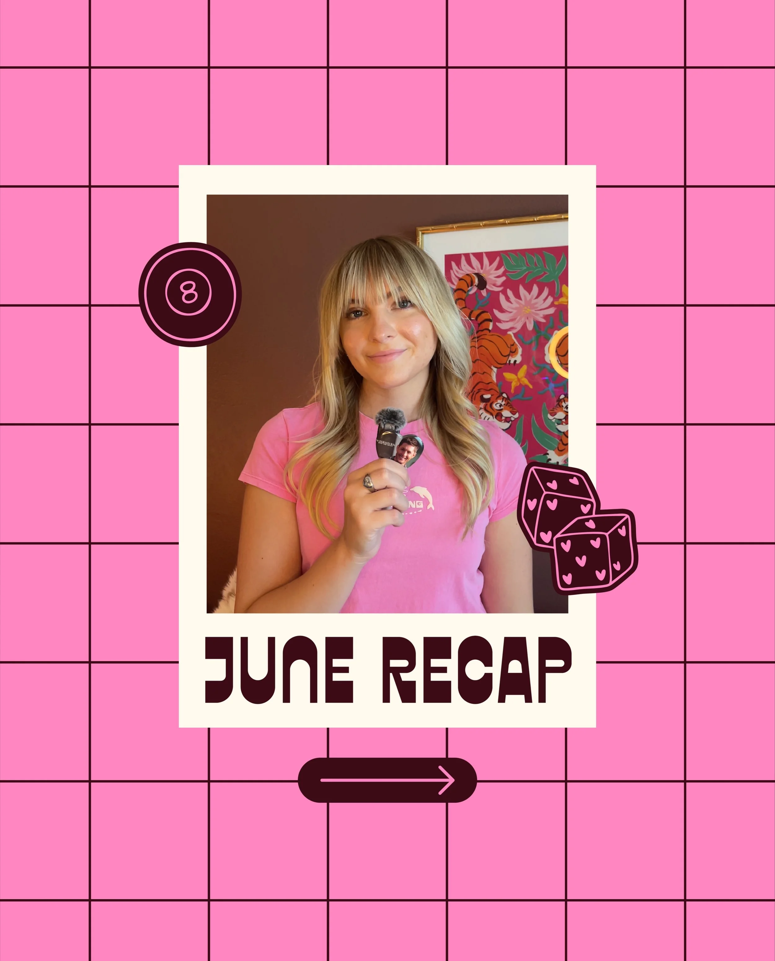 🌴JUNE RECAP🌴

June was filled with wonderful client brand identities, fun passion projects, and amazing business growth! I am so thankful for each and every client and all my friends here on Instagram, you guys are awesome! 🎱&nbsp;What are some of