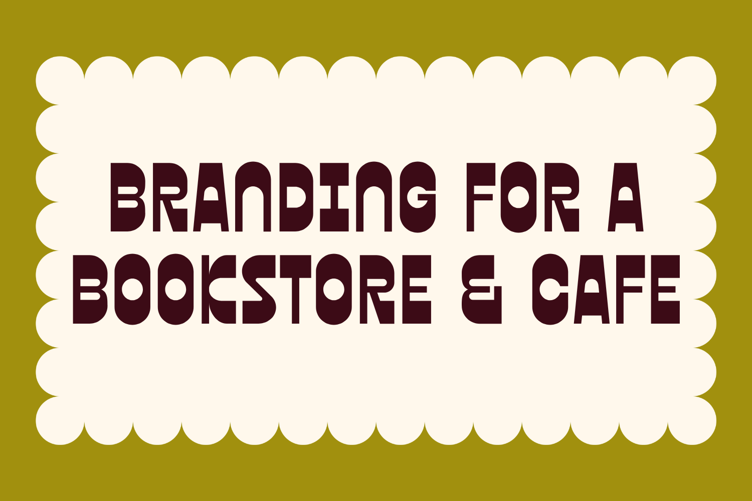 Building a brand identity for a bookstore and cafe