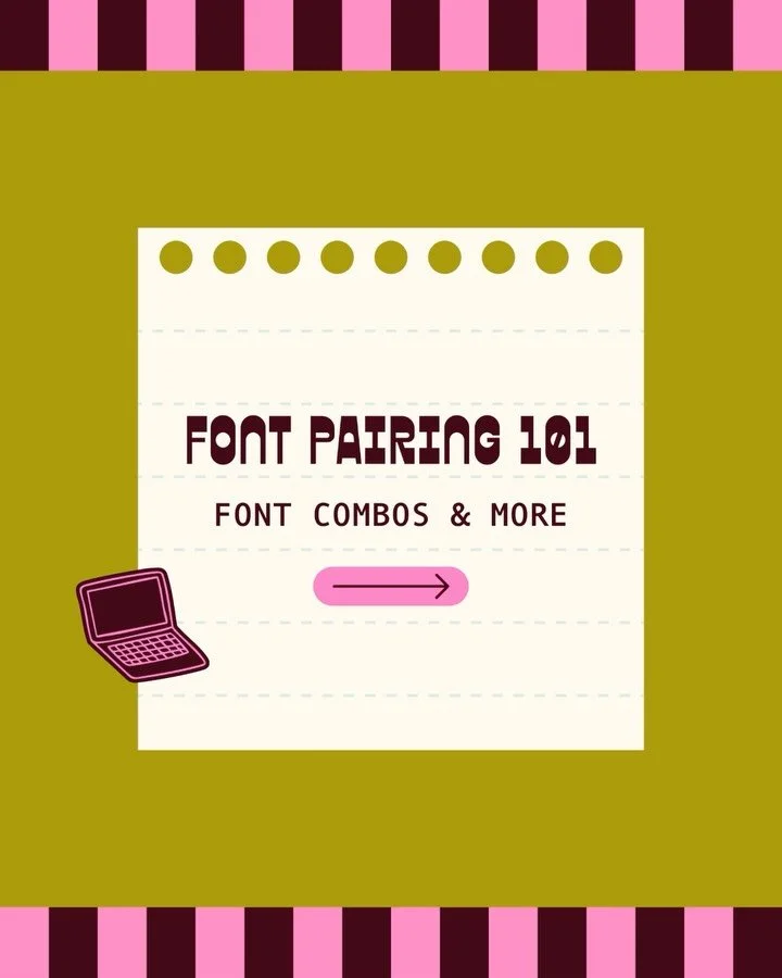 💻&nbsp;FONT PAIRING 101 💻

Welcome to my new series where I am sharing typography tips and tricks, font combos, and more! I love exploring typography and font choices, especially for my clients to use throughout their brand. So I want to share some