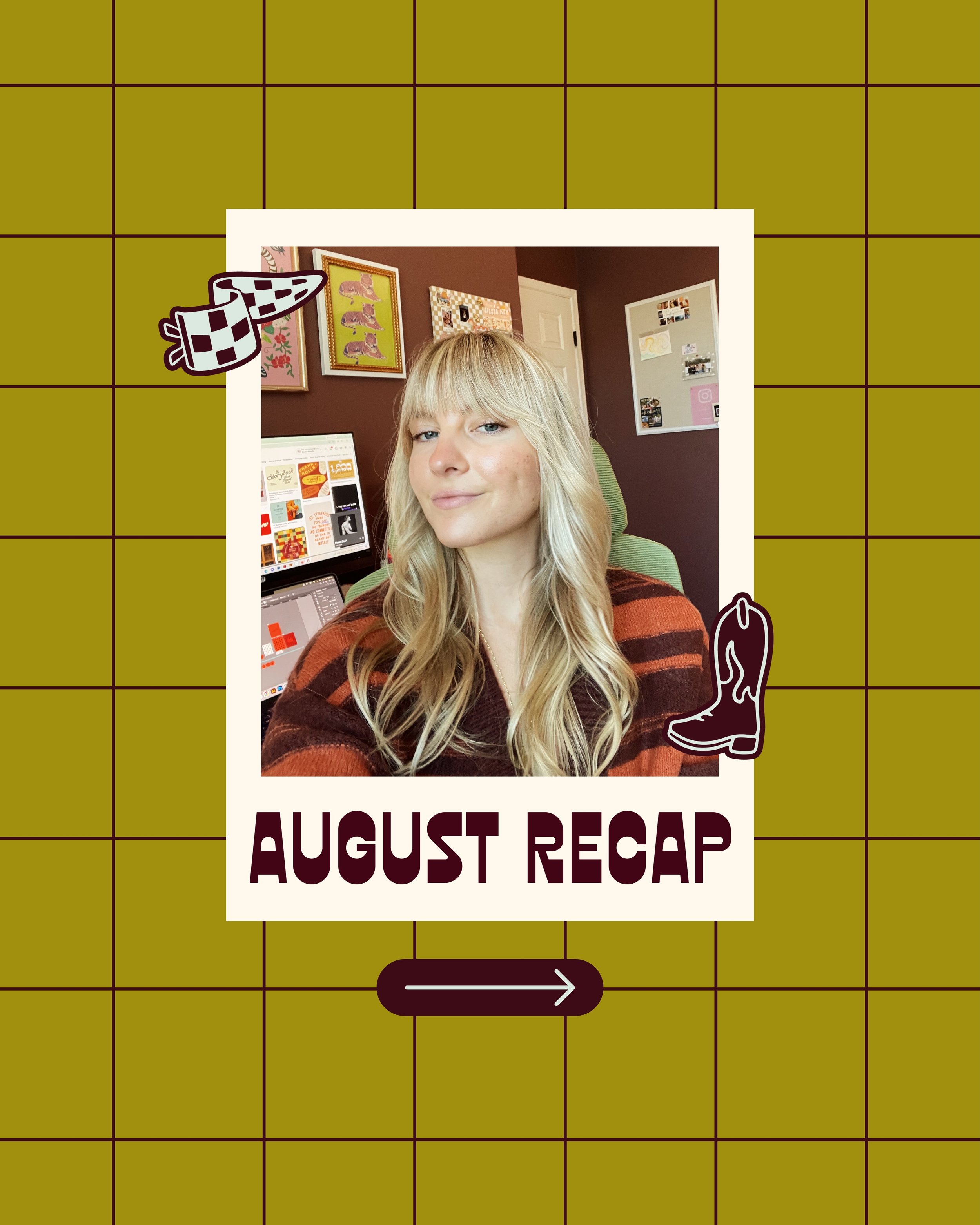 🐞AUGUST RECAP🐞

August has been so good to me! I got to work with the most amazing clients, design some fun passion projects, and got featured in the first volume of Brands On Cue. This feels so amazing and reassuring as I have been working so hard