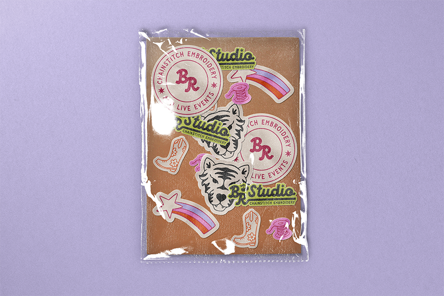 br studio embroidery branding design