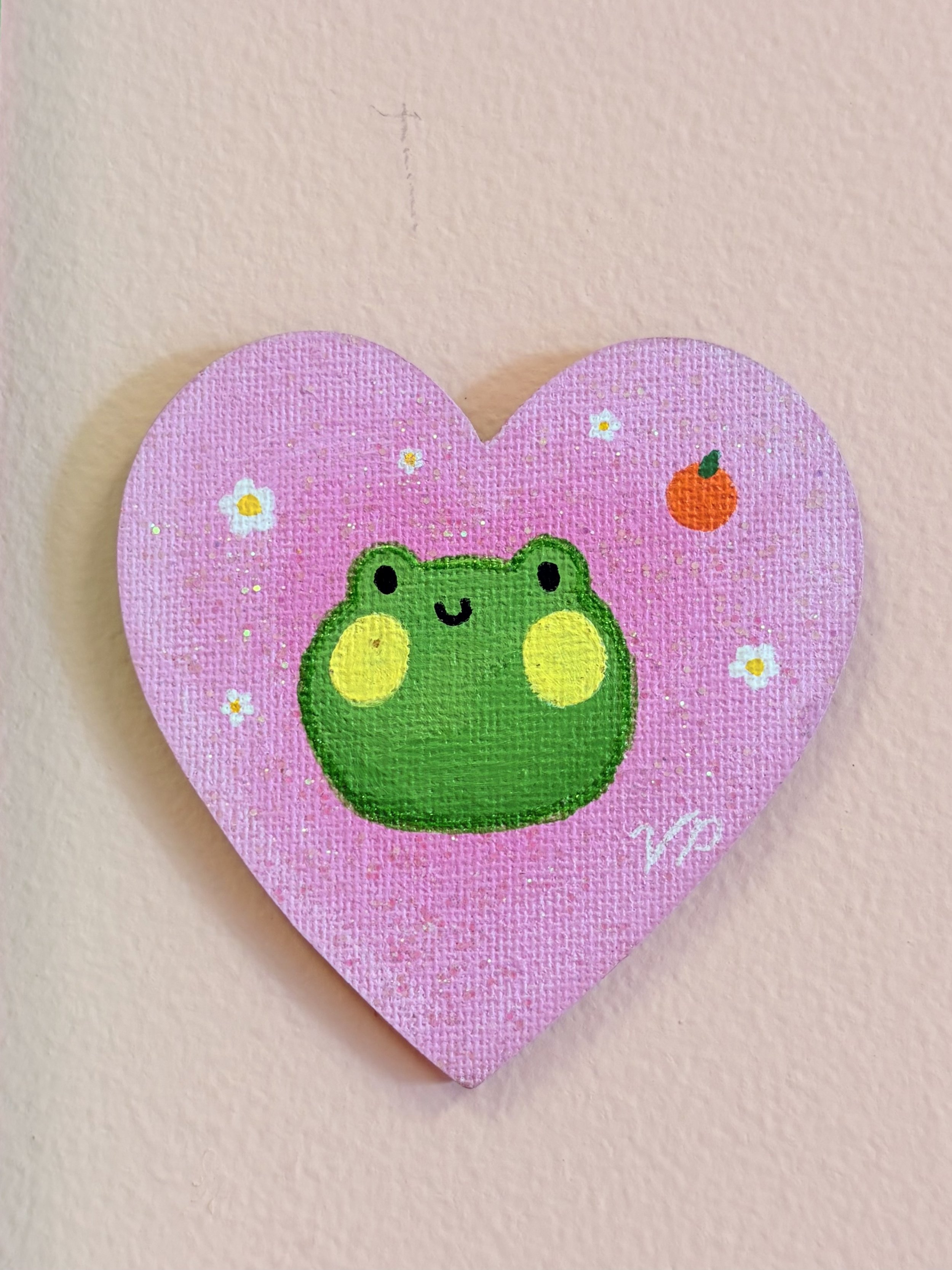 Frog Heart Mini Painting