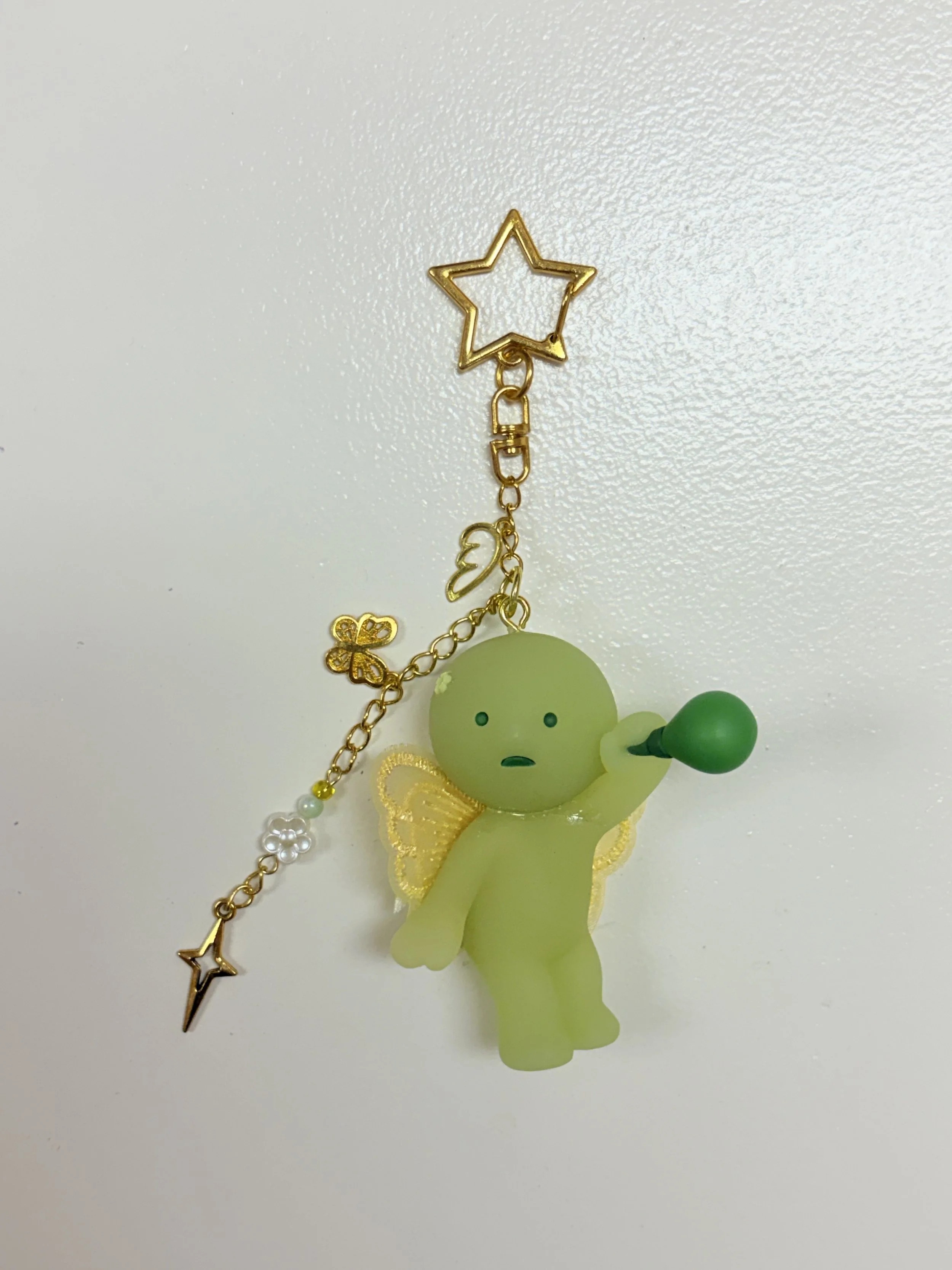 Blowing Bubbles Smiski Keychain