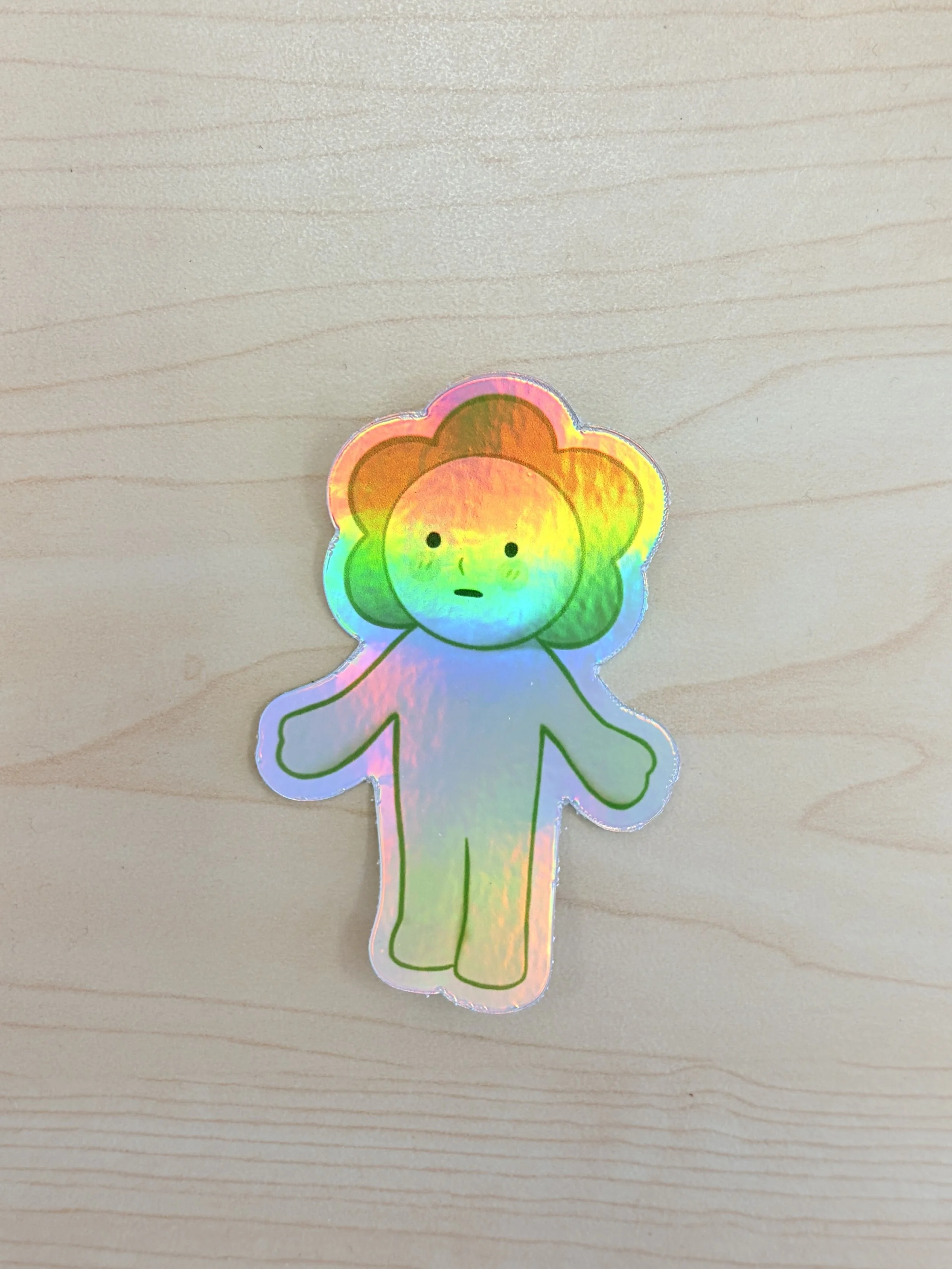 Smiski Flower Head Sticker