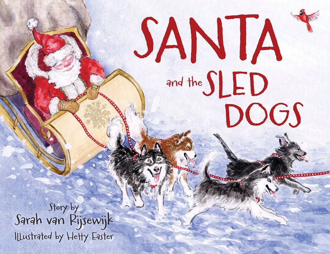 Santa and the Sled dogs.jpg