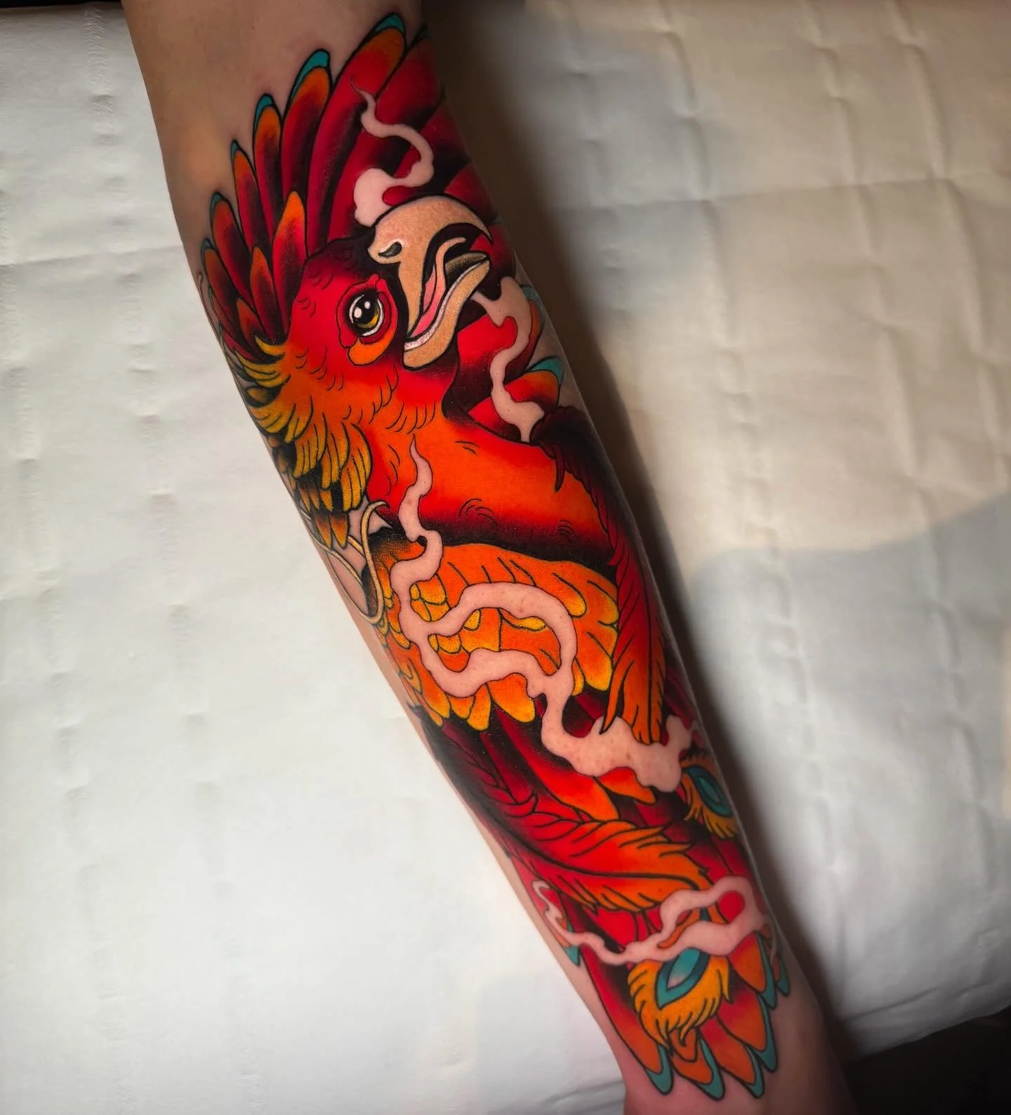 &bull; PHOENIX &bull; thanks for your trust @dante_de_roeck 💪🏼 Done this one a while ago! Want something similar or something completely different? Bookings are open! I&rsquo;m now taking bookings for March, April and May. DM to book 💌  #tattoo #n