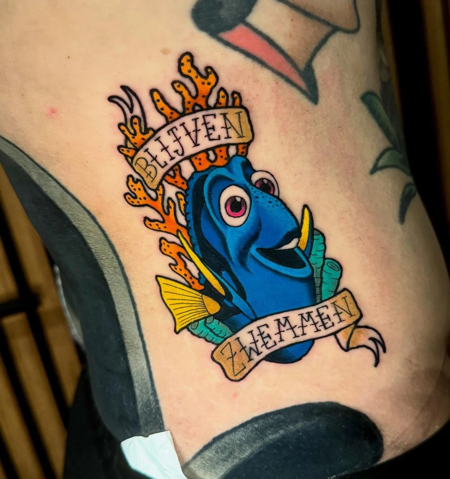 &bull; Dory &bull; did these 2 a while ago! Would you ever get a Disney tattoo? Let me know! DM to book 💌