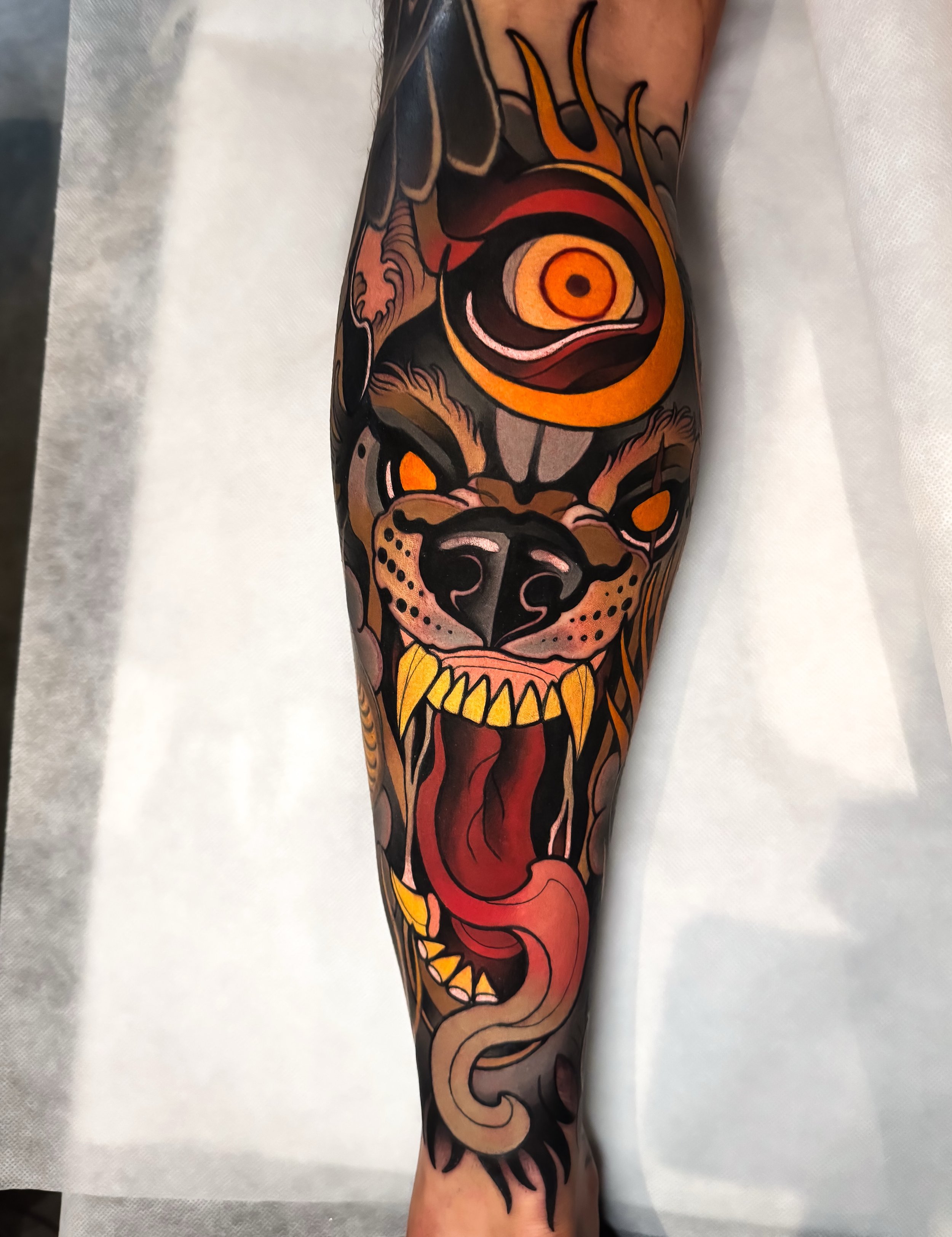 ❖ WOLF ❖

Angry wolf for my bestest friend @a.voshc 🫶🏼 was a cool day buddy ! See you soon 😁

Done at @cobragoldtattoo using @vladbladirons @killerinktattoo @emalla.official @skin_master_ink