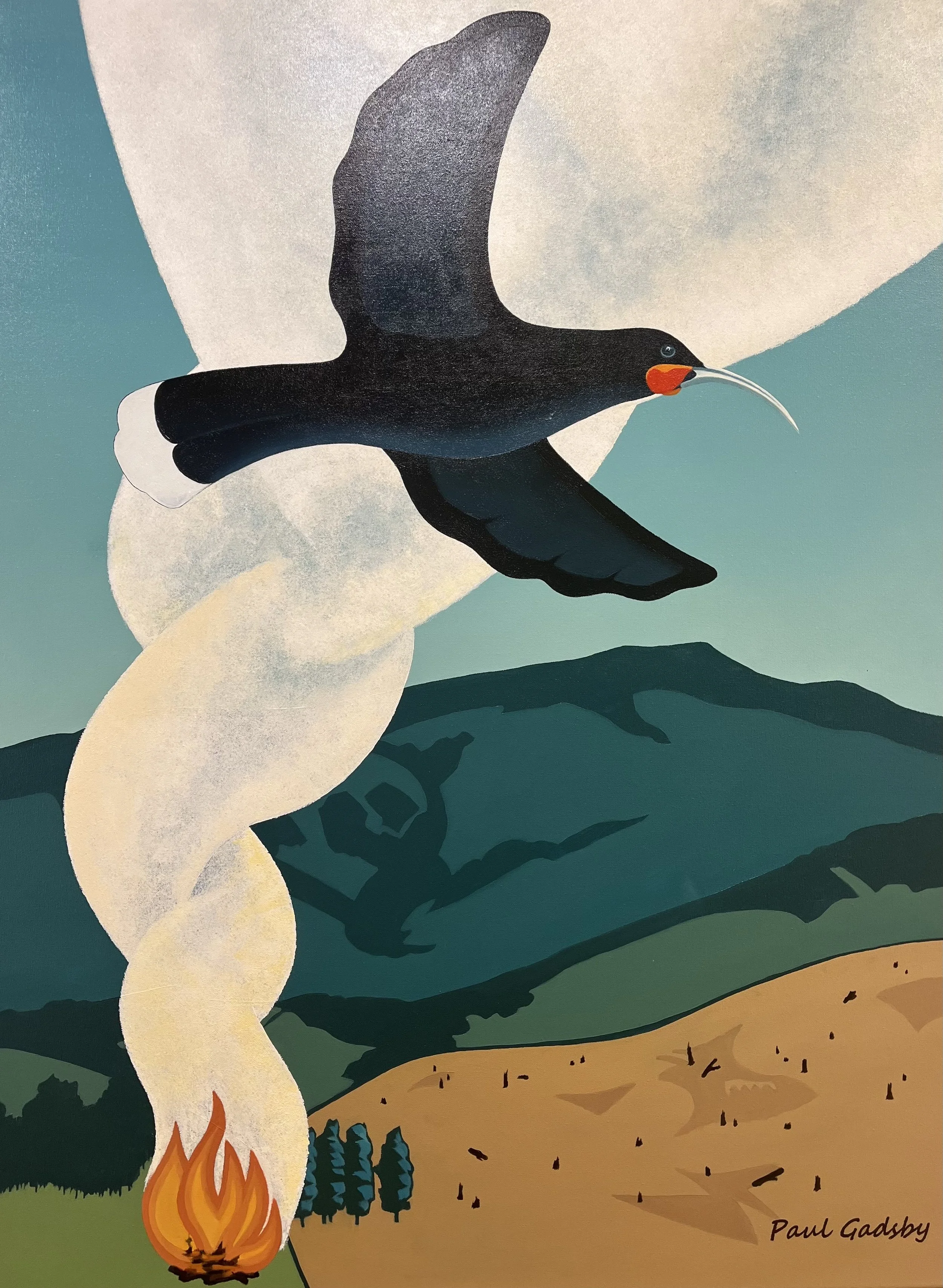 1907 - Huia  2019  Oil  $1200