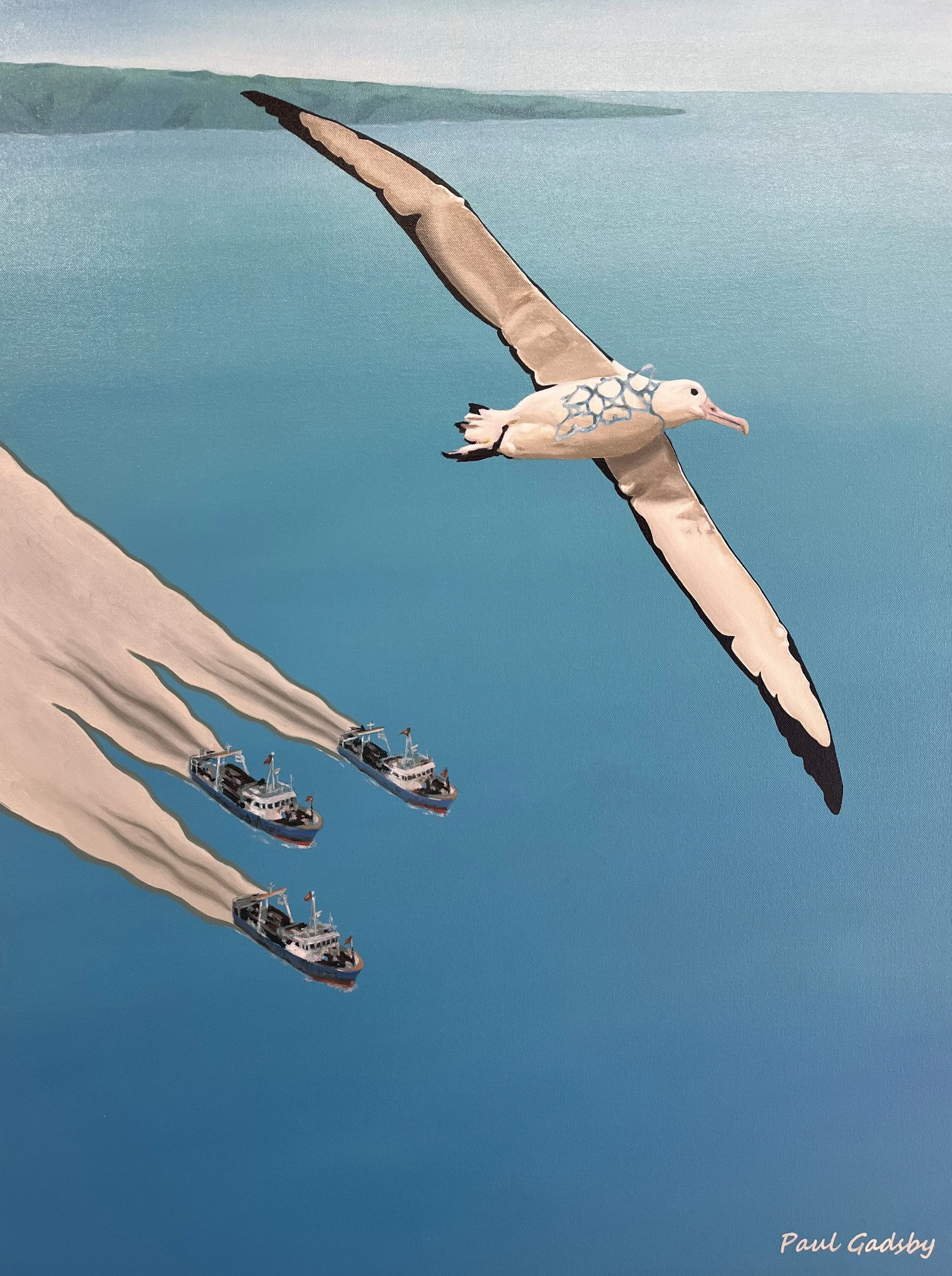Te Tangi Toroa - Cry of the Albatross  2017  Oil  $1200