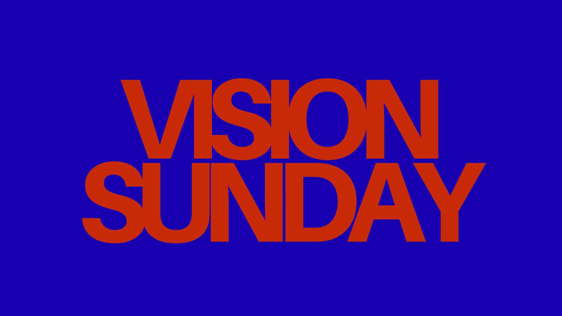 Vision Sunday 2026