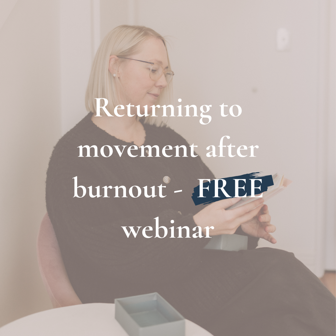 Exercising after burn out