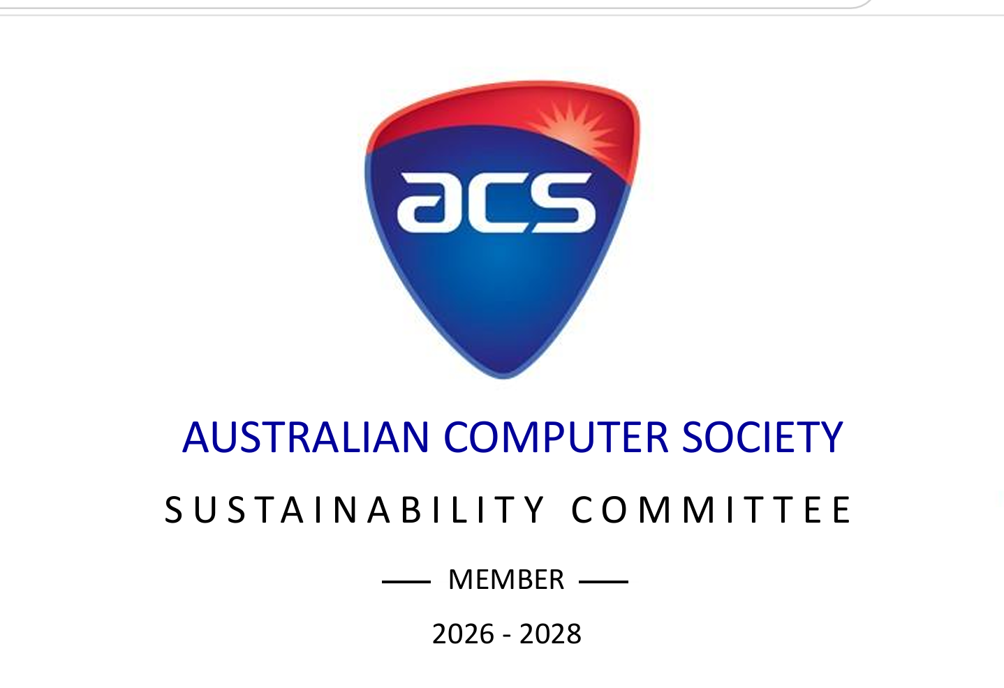 Shaping the Future of Green IT: My Appointment to the Inaugural ACS Sustainability Technical Committee