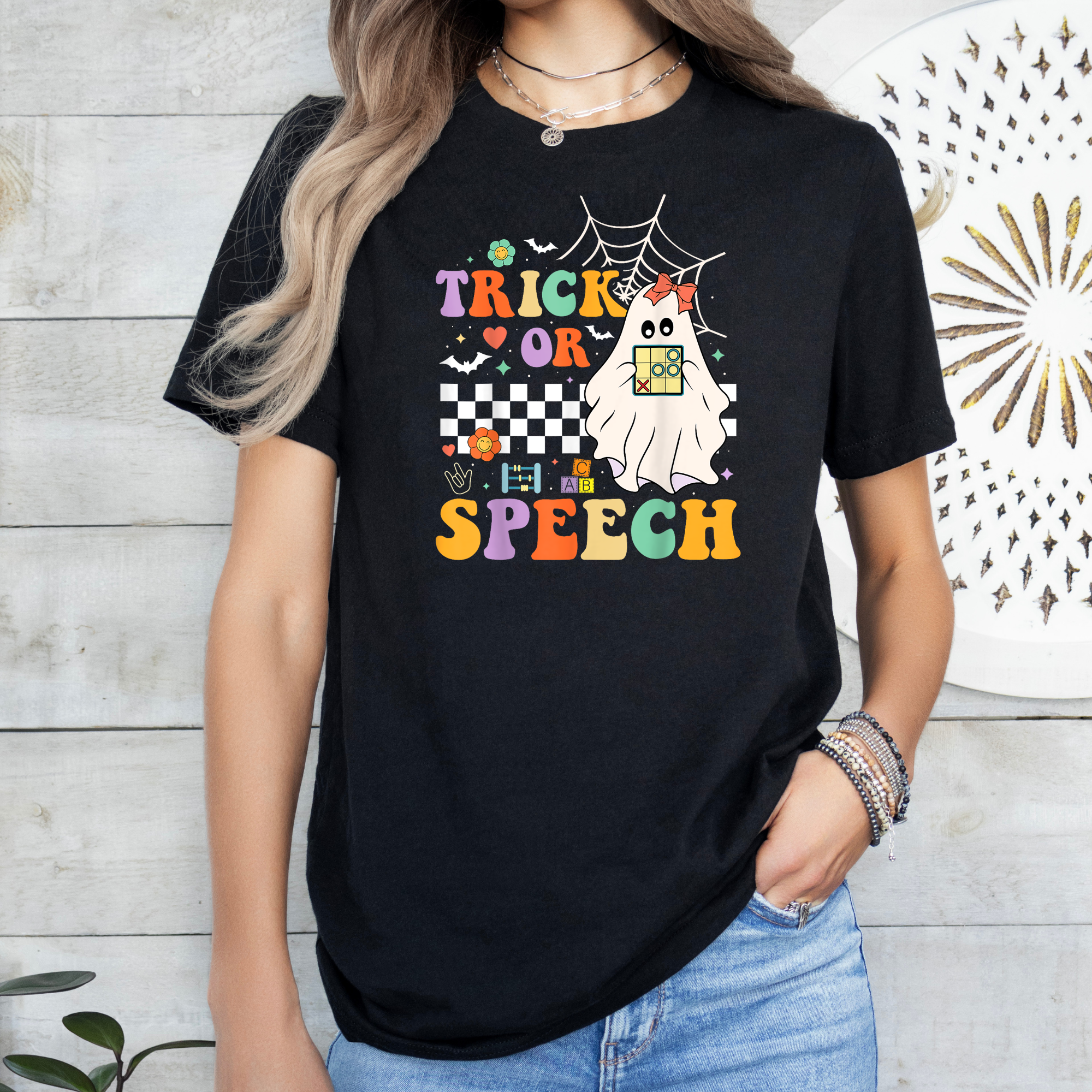 Trick or Speech Ghost Black T-shirt