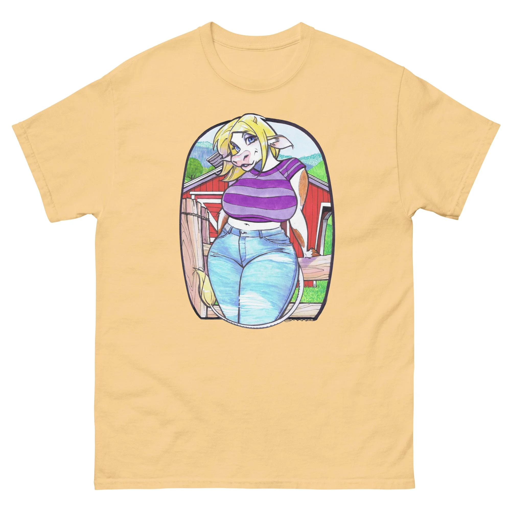 Striped Happy Heifer t-shirt