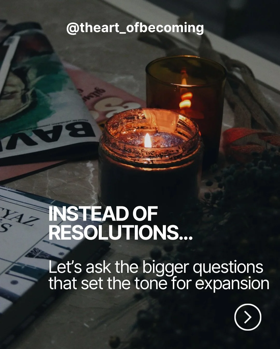 🎇Read this before you make resolutions ⤵️

Our feeds are overflowing with 2025 highlight reels and yes, it&rsquo;s inspiring&hellip; but it can also make us feel like we need to &ldquo;do it all.&rdquo;

Here&rsquo;s the truth: you don&rsquo;t need 