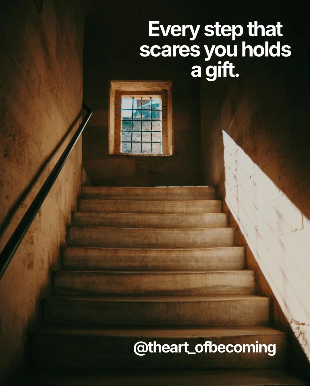 Every step that scares you holds a gift 

Either a moment that makes your future self proud you tried

Or a lesson that makes you wiser, braver, and more aligned.

Either way, you don&rsquo;t lose ❤️

If your inner chatter has been louder than usual 