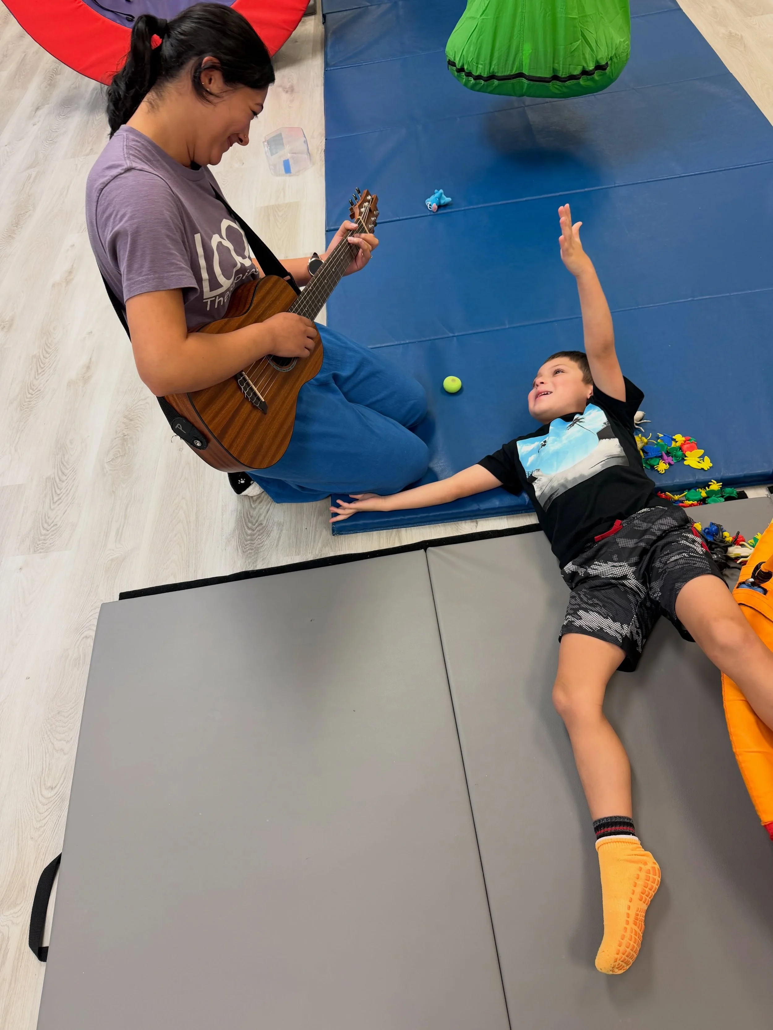 Why do music therapists make up music in the moment? 🎵

It&rsquo;s Why Wednesday! Every Wednesday we are going to give you insights about the why behind what we do in our DIRFloortime-based therapy services. 

You&rsquo;ve probably noticed that we r