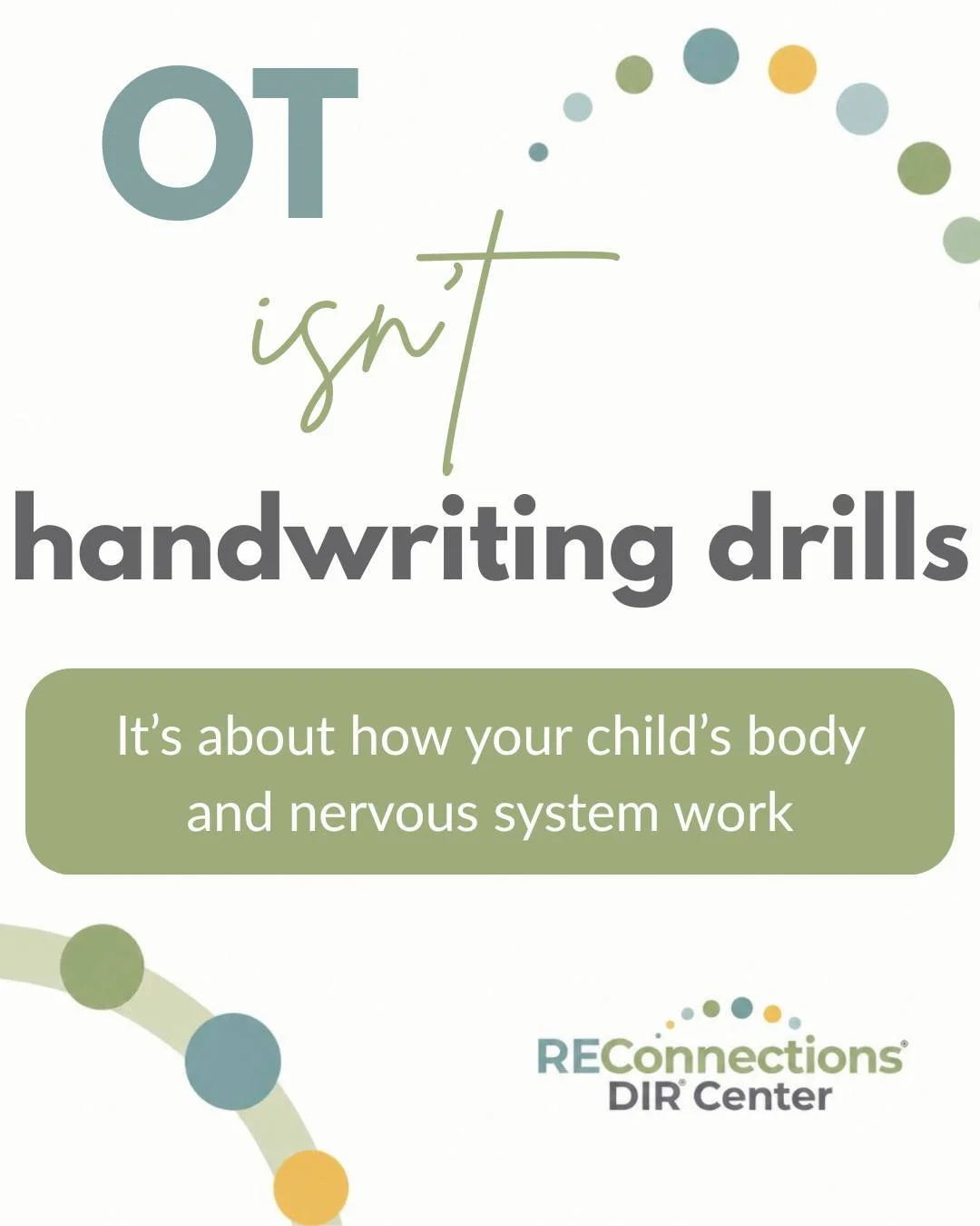 Your child avoids writing, so the instinct is to drill harder. But what if the real story is their nervous system asking for something else?

We've seen it shift when parents stop chasing the skill and start honoring the signal. When regulation comes