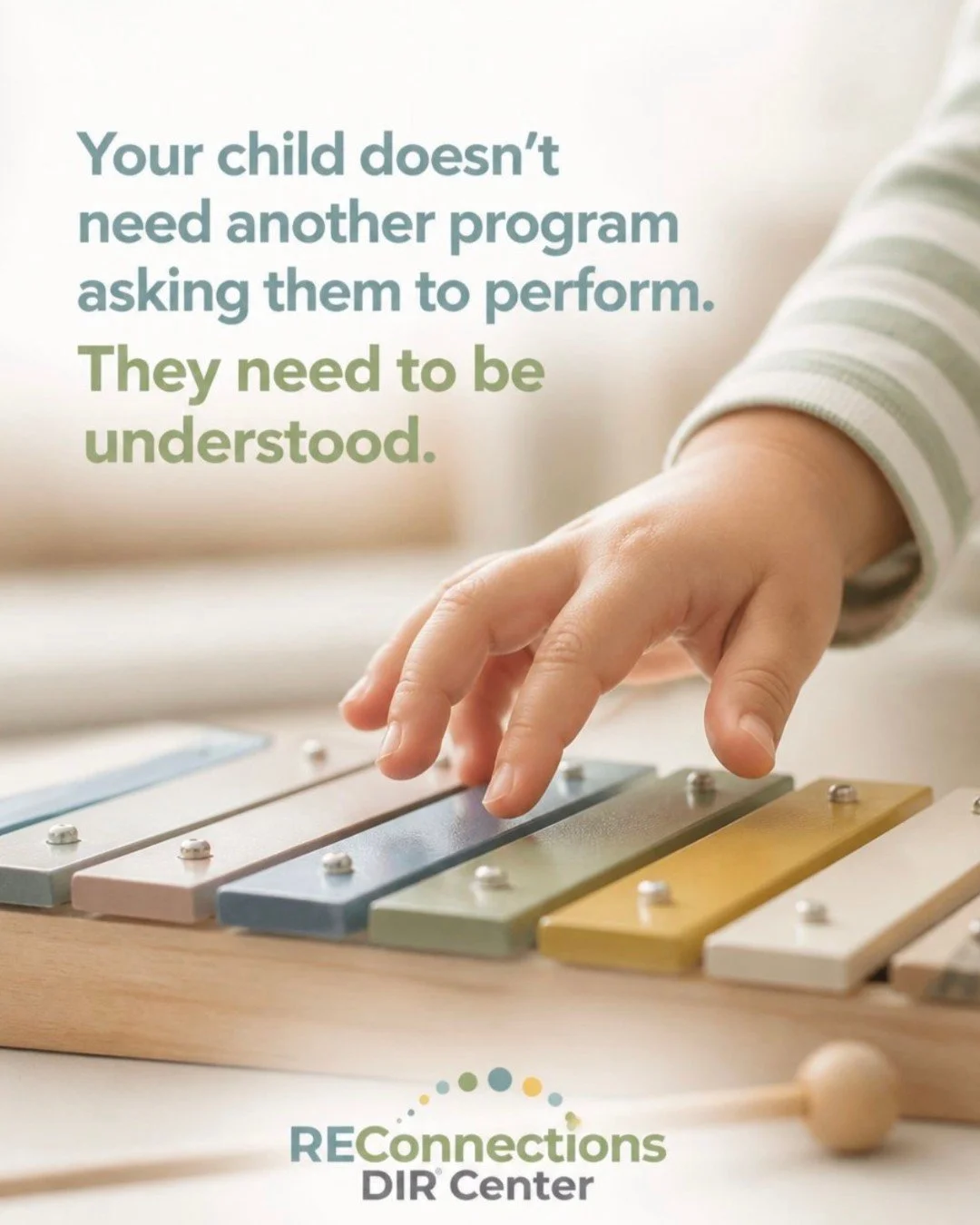 Sometimes what looks like &ldquo;noncompliance&rdquo; is really communication.

When we slow down, listen, and meet a child where they are, we create space for connection, safety, and regulation&mdash;not just another opportunity to perform. 

At REC