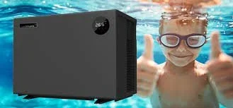 Pool heat pump for a residential swimming pool