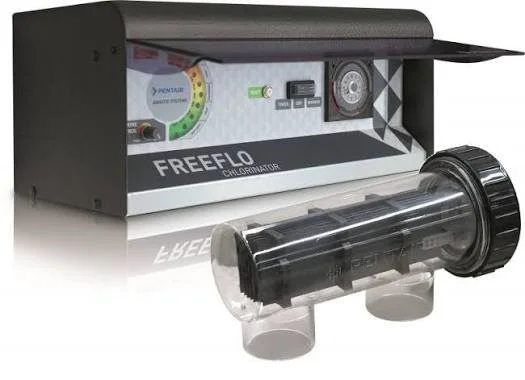Pentair FreeFlo pool chlorinator control unit and salt cell