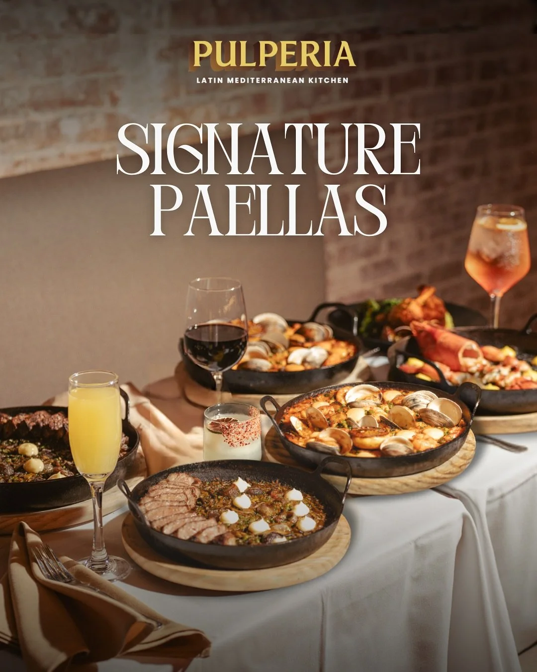✨ Las Paellas ✨

A Latin&ndash;Mediterranean journey served in every pan.

Swipe ➡️ to discover our signature paellas &mdash; each crafted with fresh ingredients, bold flavors, and the authentic Pulperia touch.

🥘 True to tradition
🔥 Made to share
