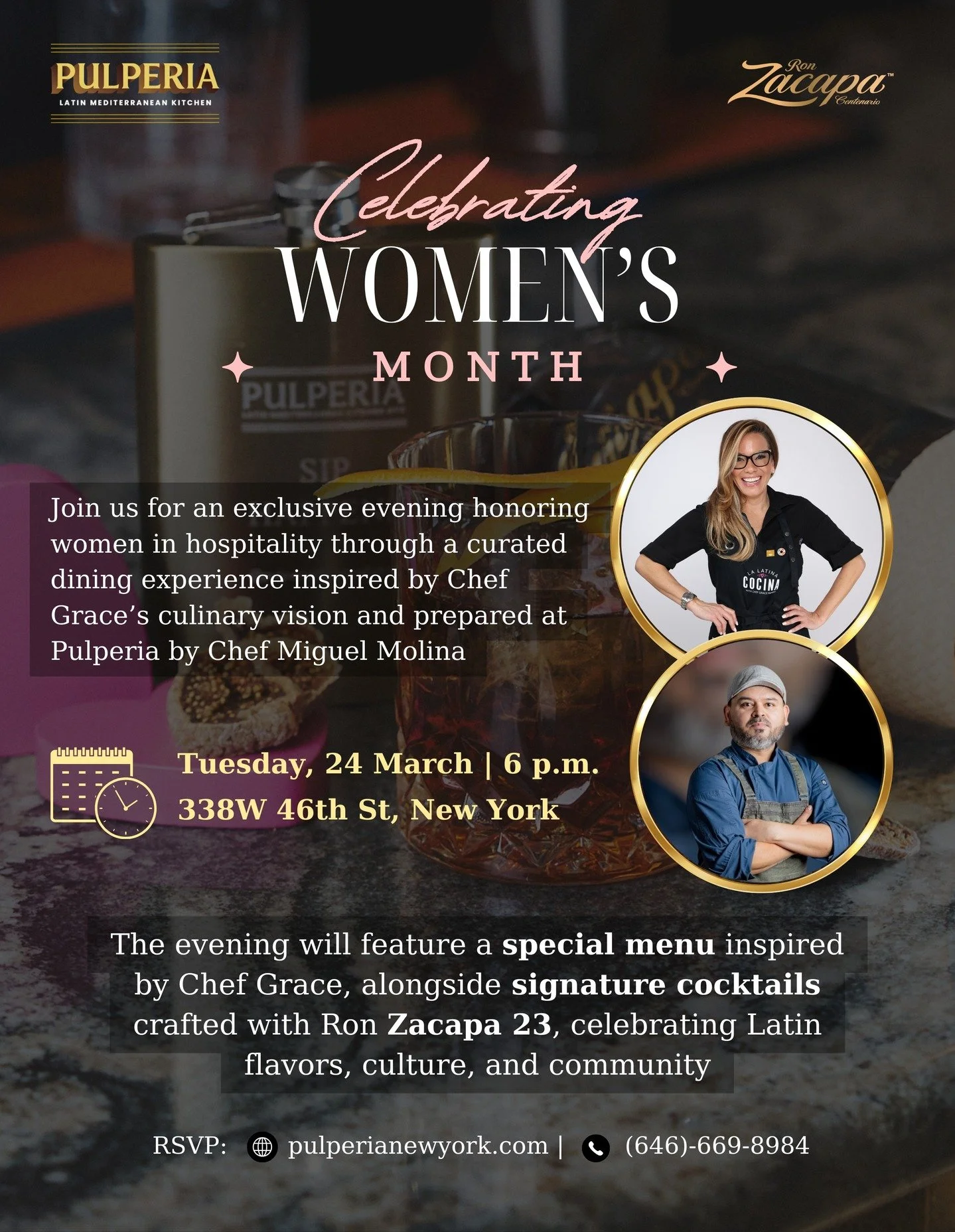 Join us for a special evening at Pulperia as we celebrate Women&rsquo;s Month with an exclusive culinary collaboration ✨

For one night, Chef Grace Ram&iacute;rez and Chef Miguel Molina come together to create a curated dining experience inspired by 