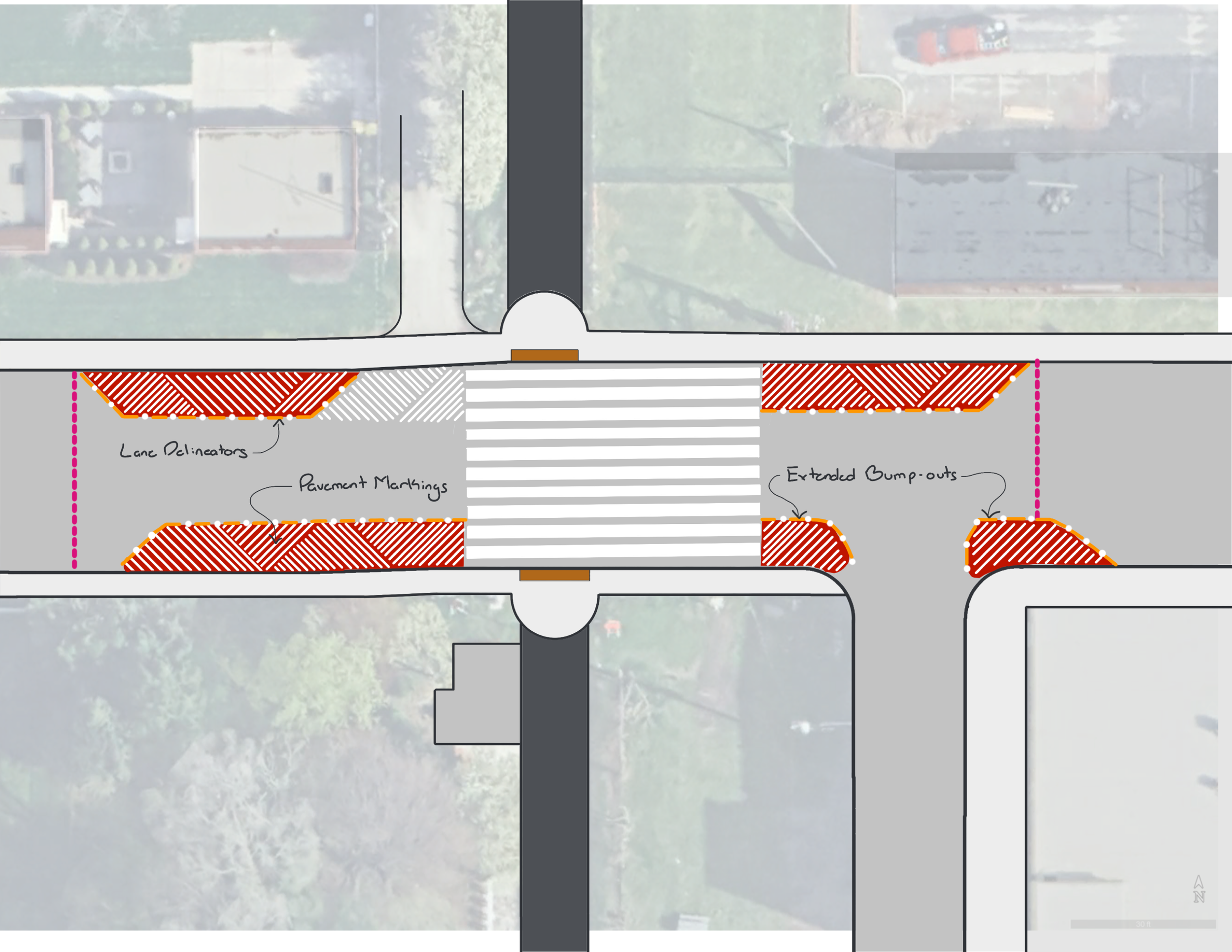 CPI Tactical Urbanism Build at 16th &amp; Monon Crossing