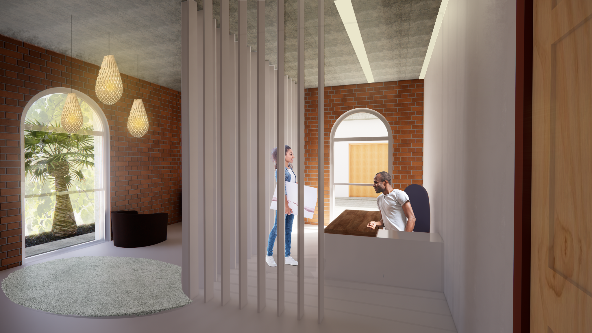 Interior Perspective Unit Three Office Space Opportunity