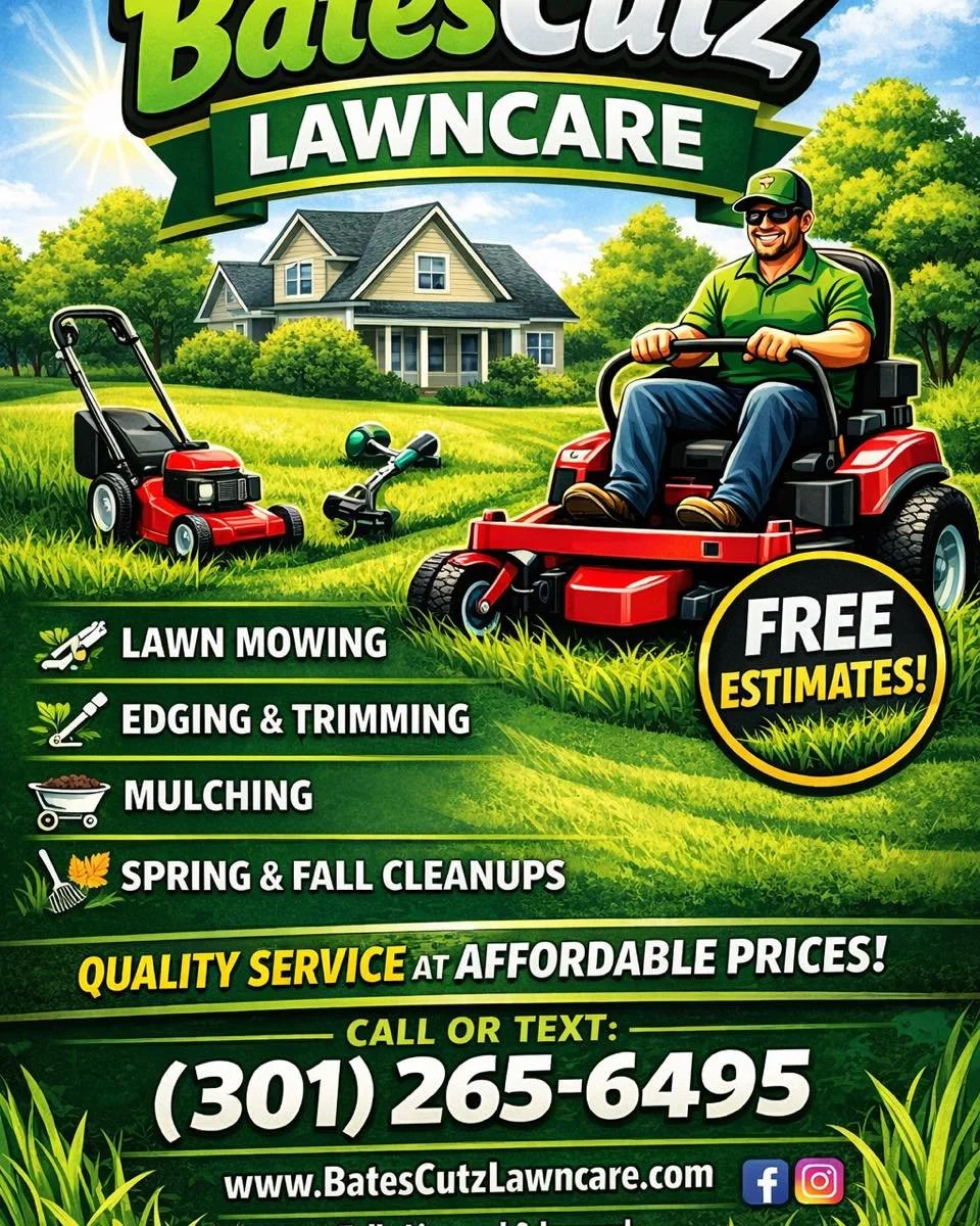 Your lawn deserves this kind of finish 🔥
Book with BatesCutz Lawncare today and upgrade your curb appeal!
📲 301-265-6495
💥 FREE Estimates Available #estimatesarealwaysfree