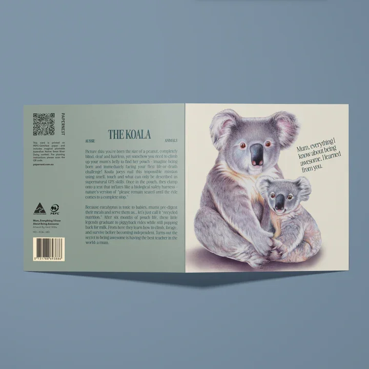 Mum, Everything I know About Being Awesome, I Learned From You Card 2.webp