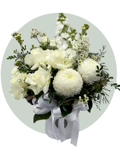 White Sympathy Flowers
