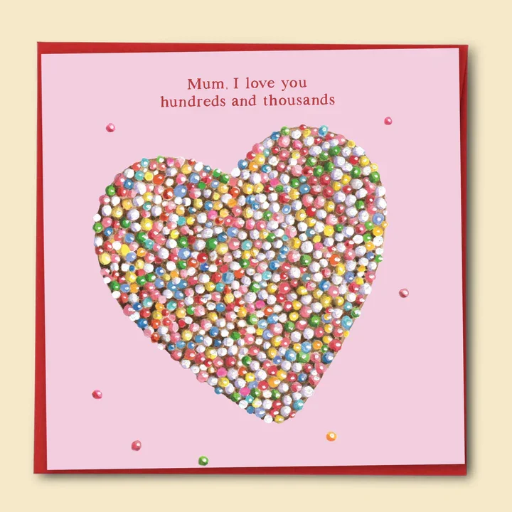 Mum, I Love You Hundreds And Thousands Card