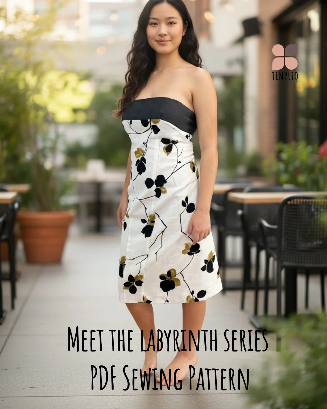 Meet the Labyrinth Reversible Dress – a zero-waste design that flips the script on fashion.
Designed for versatility and mindful making, this sewing pattern gives you two styles in one while keeping fabric waste to a minimum. Perfect for makers