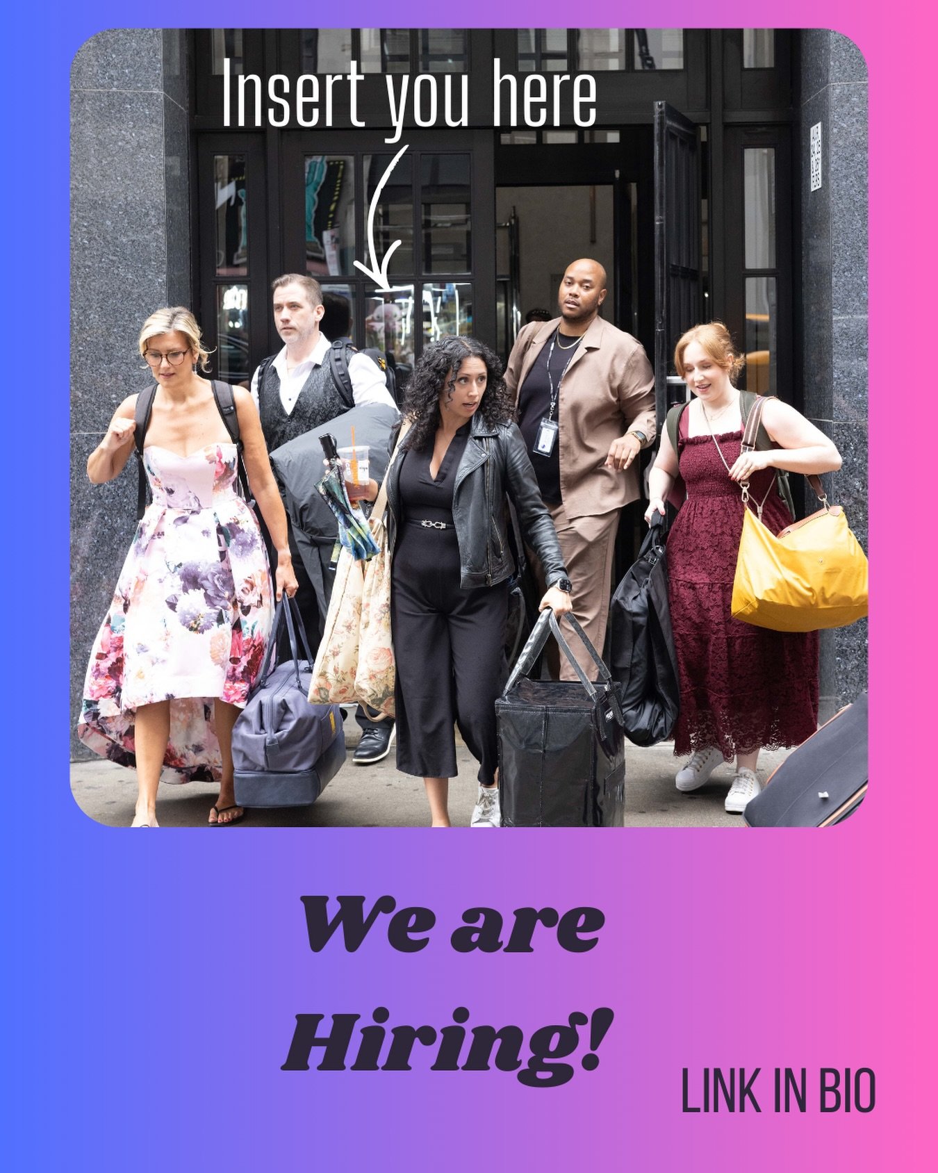 More events than hours in the day. Time to grow!  Join us during the busy season. Job description and application process in bio. 🙌🏼🙌🏼✨✨🥂🥂