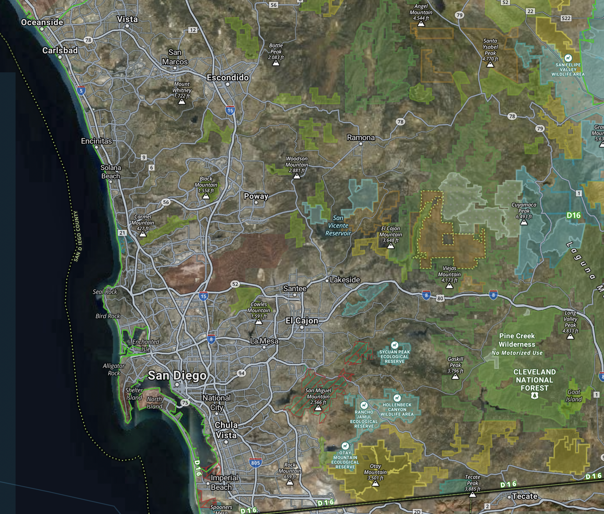 Planning a First Trip to San Diego County Quail Country: The Closure Map Comes First