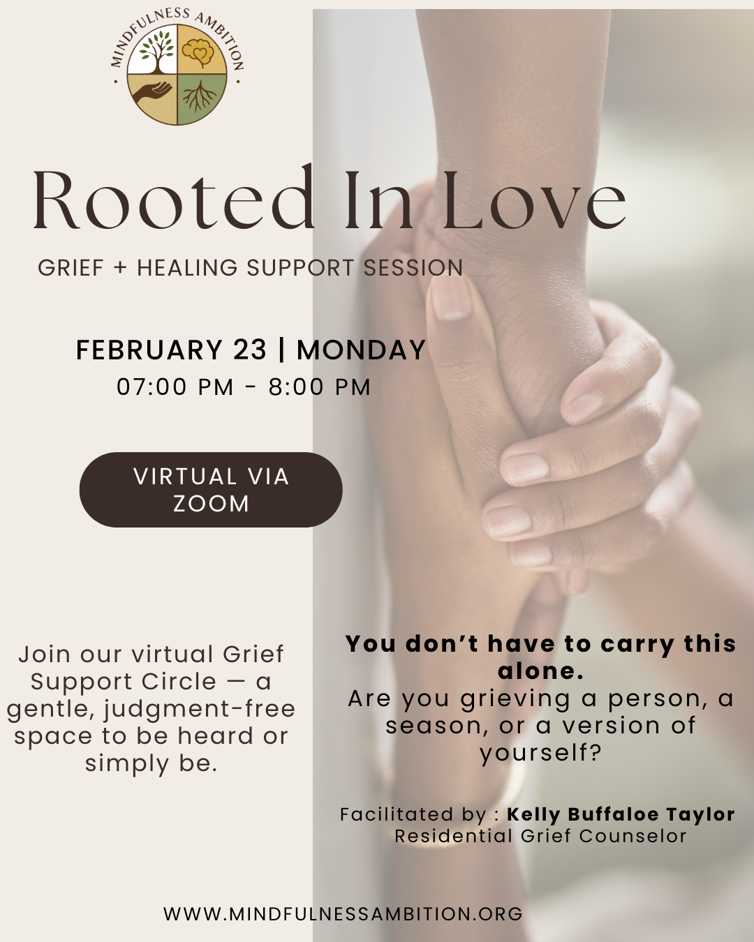 Rooted In Love - Grief + Healing Circle   -   February 23rd.