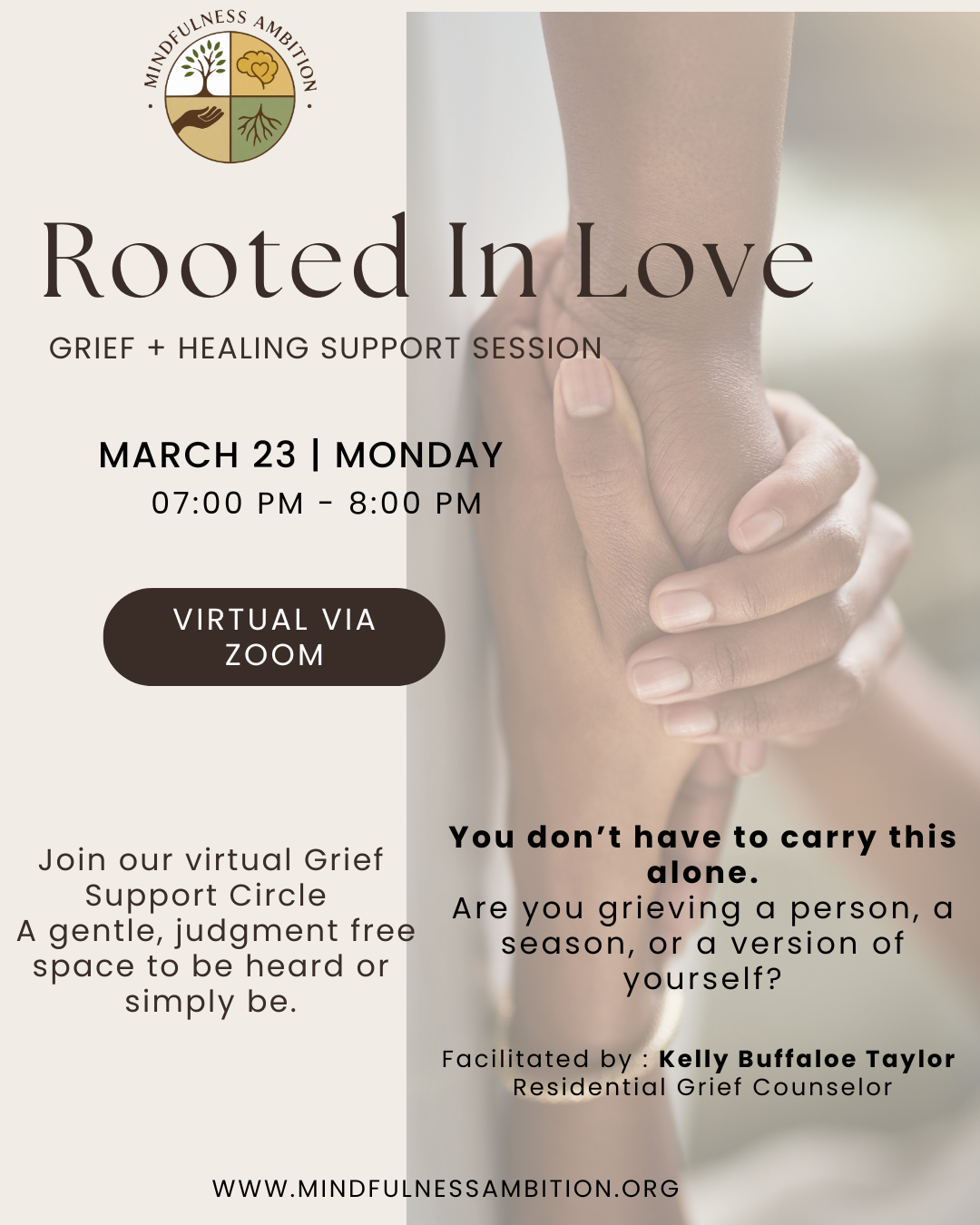 Rooted In Love - Grief + Healing Circle - March 23rd.