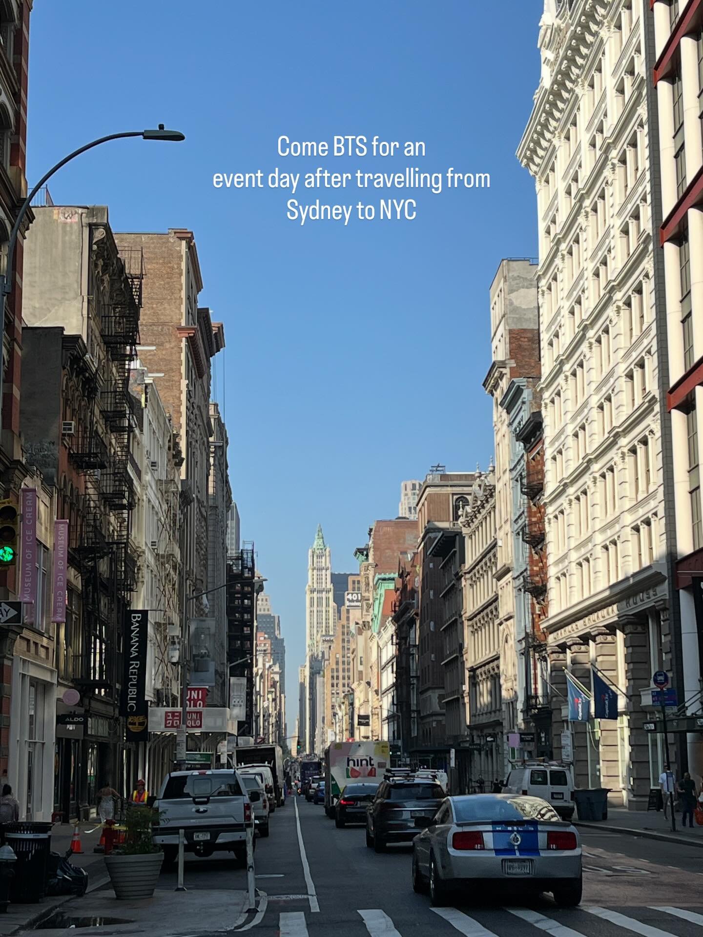 A behind the scenes day in NYC. Events usually look sexy from the outside but that&rsquo;s party of the job. Usually it&rsquo;s a lot of moving boxes around, running through car parks, service elevators, fixing errors, finding staff and so on. I woul