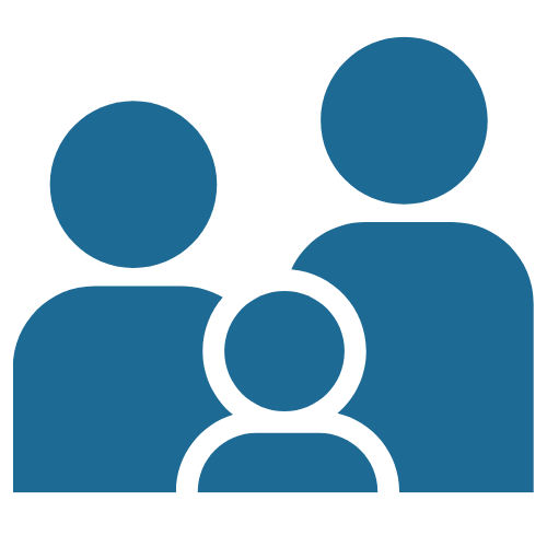 Icon of three people representing a group or team.