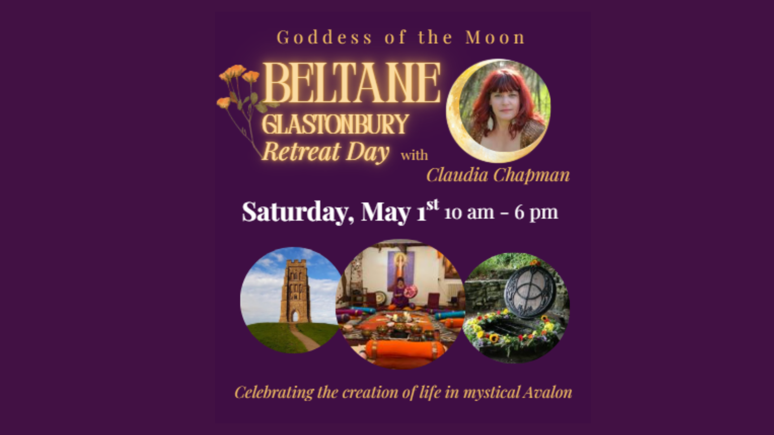 Goddess of the Moon – Beltane Glastonbury Retreat Day